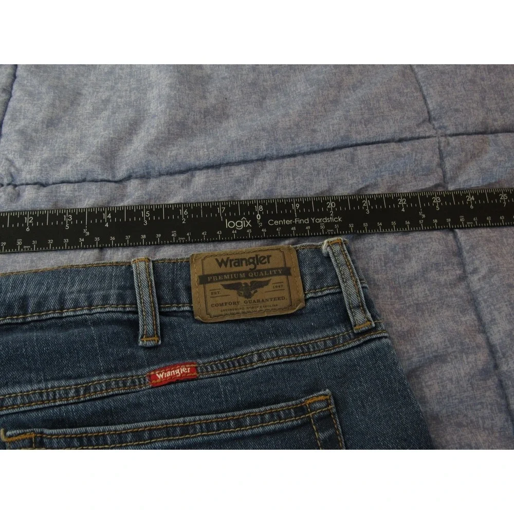 Wrangler Men's Jeans Relaxed Fit Denim‎ 36x30 Blue Cotton